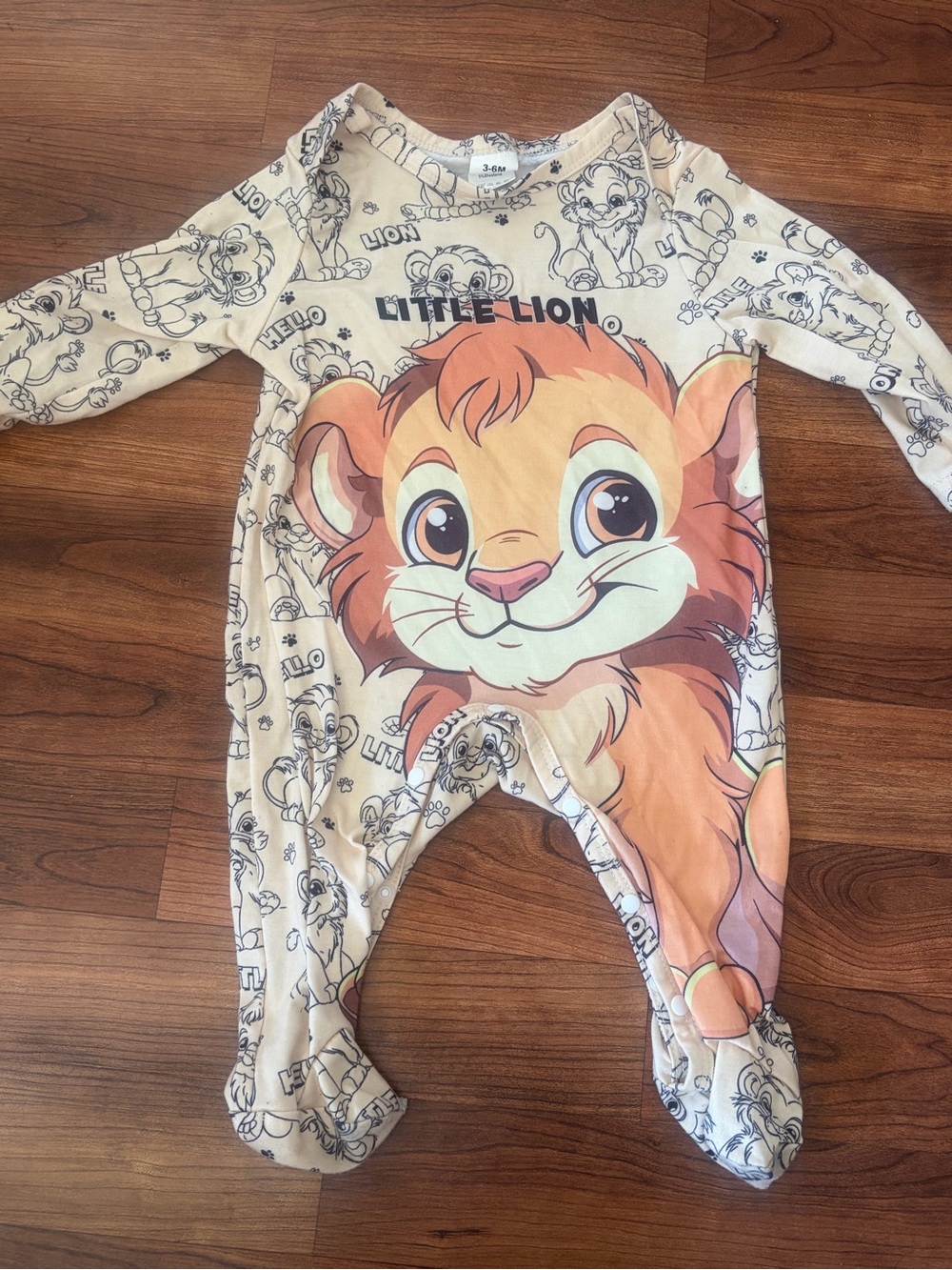 Lion King Baby Footed One-Piece